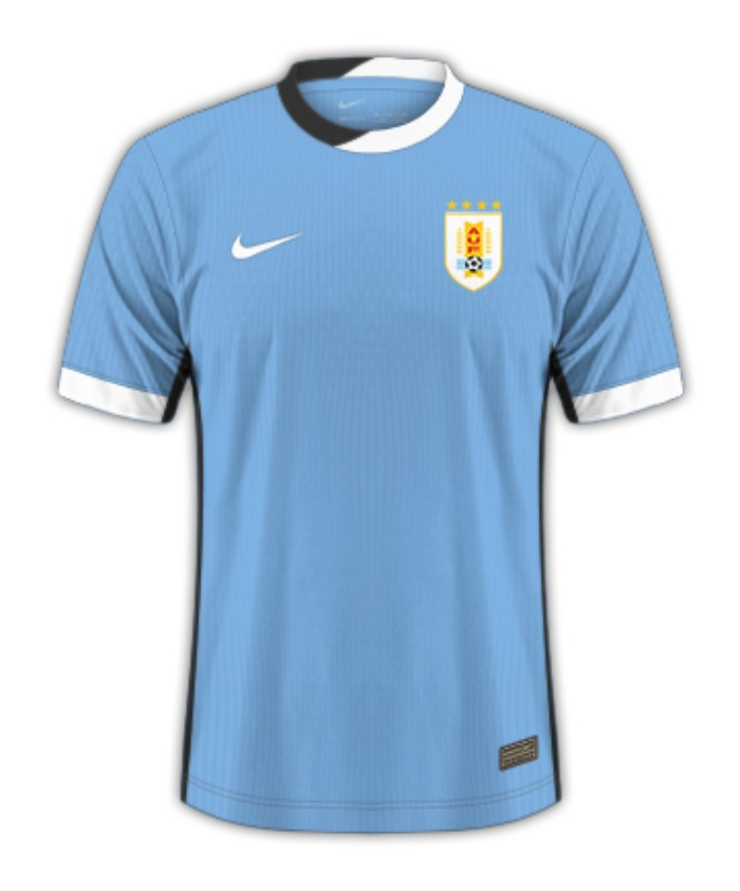 CAMISA URUGUAI I HOME 2024 TORCEDOR COPA AMÉRICA