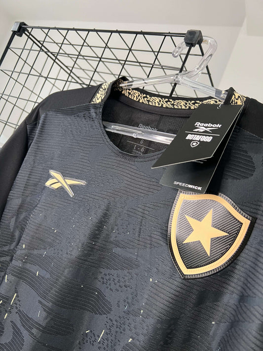CAMISA FEMININA BOTAFOGO II 2024/25 RESERVA PRETA/DOURADO