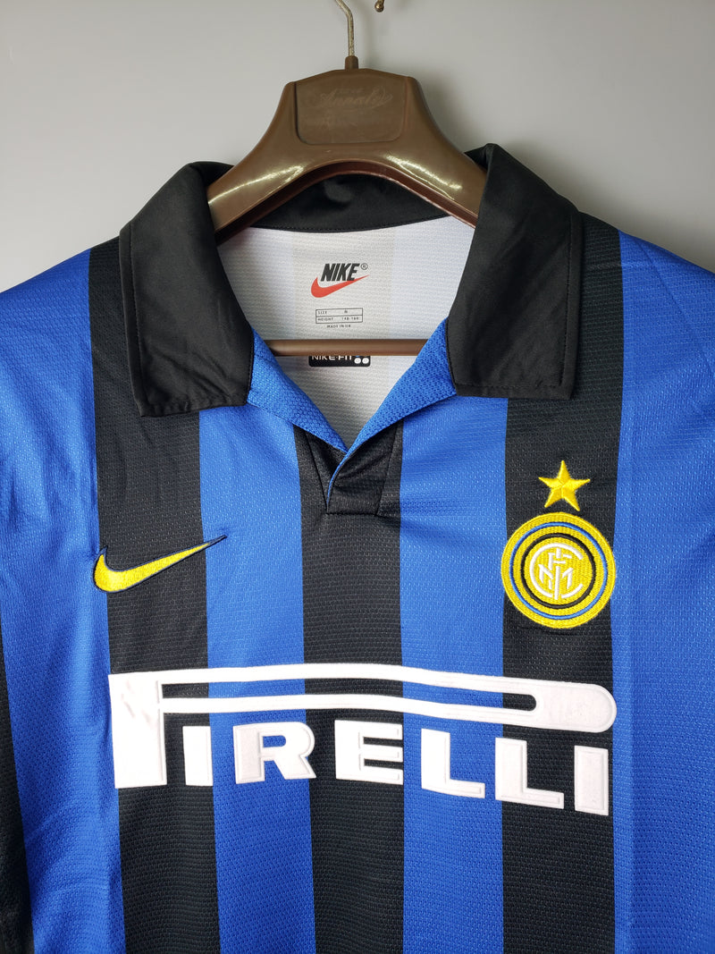 CAMISA RETRÔ INTER DE MILÃO HOME MANGA LONGA 1998