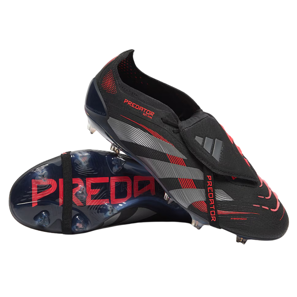 Chuteira de campo Adidas Predator 25 Foldover Tongue FG Stealth Victory