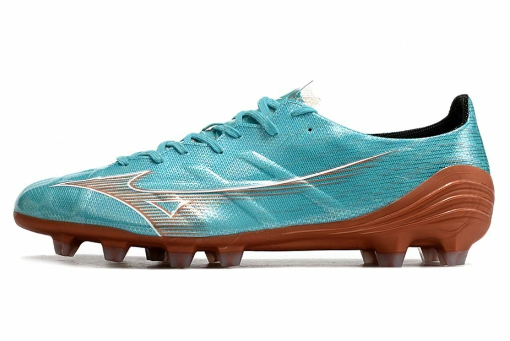 Chuteira de Campo Mizuno Alpha Made In Japan FG Azure Blue Pack