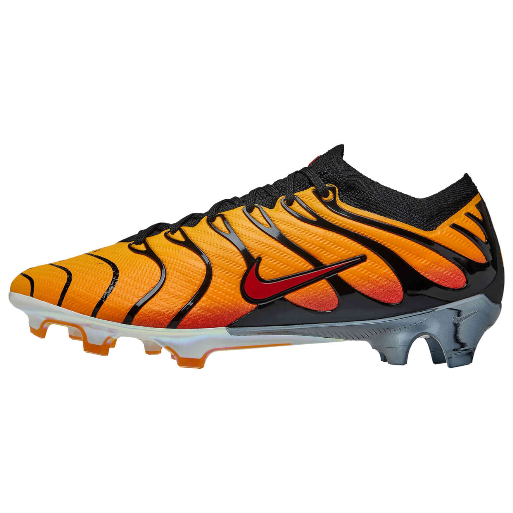 Chuteira de Campo Nike Zoom Mercurial Vapor 15 Elite FG Air Max Plus TN Black Pimento