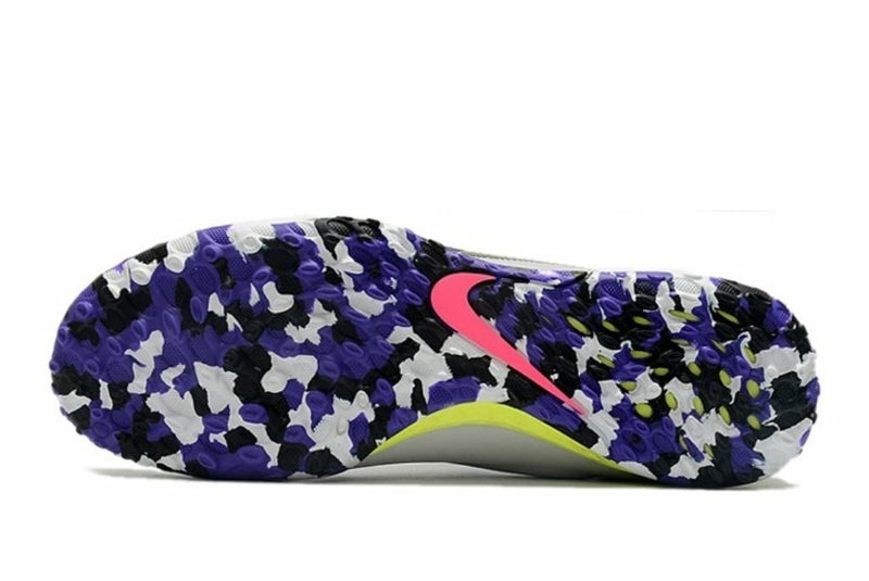 Chuteira Nike Tiempo Legend 9 Society TF Cinza/Roxo