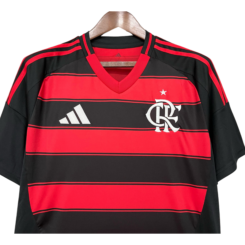 CAMISA FLAMENGO HOME I 2025/26 TORCEDOR RUBRO NEGRA