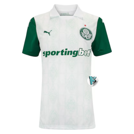 CAMISA FEMININA VERDÃO RESERVA II 2025/26 TORCEDOR BRANCA