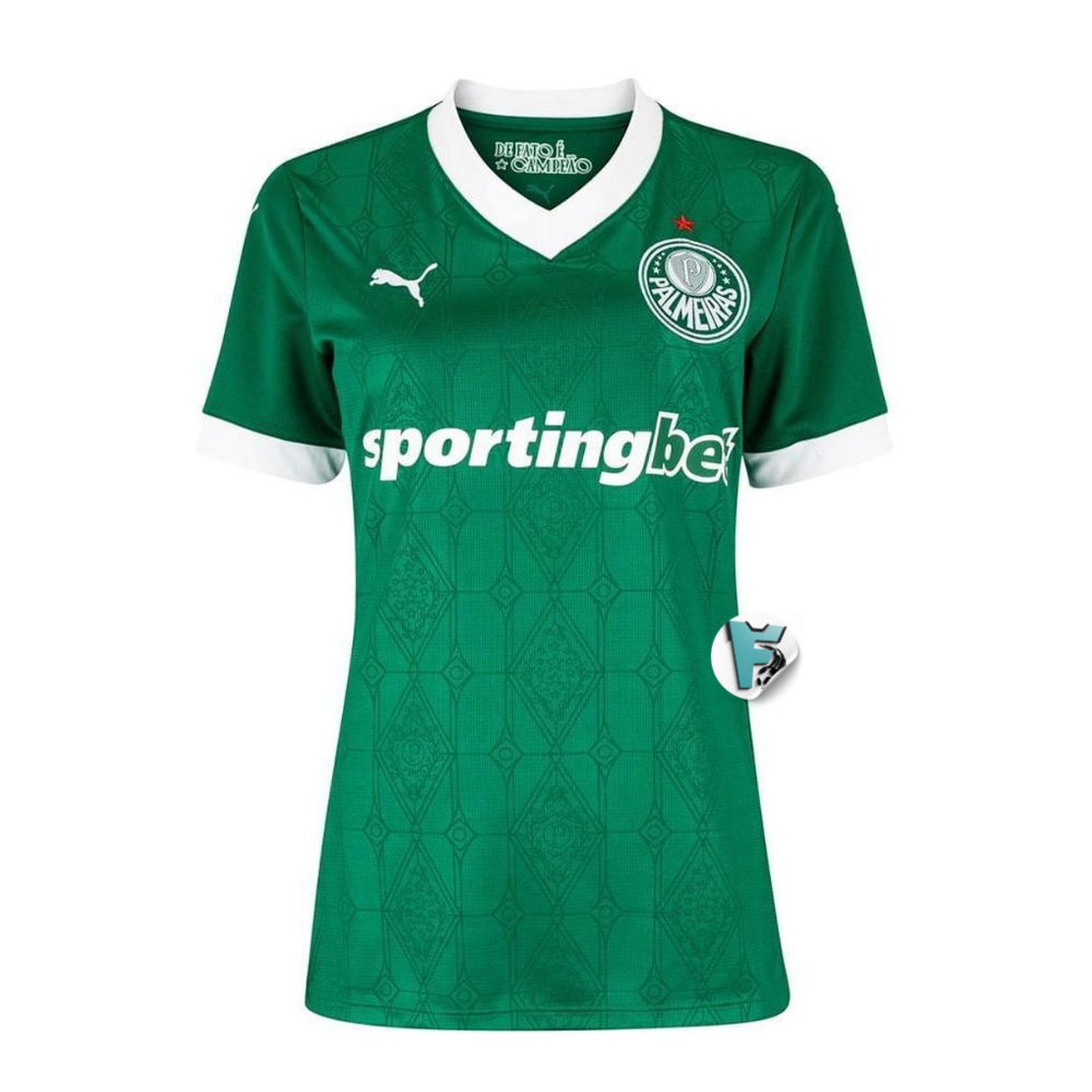 CAMISA FEMININA VERDÃO TIRULAR I 2025/26 TORCEDOR VERDE