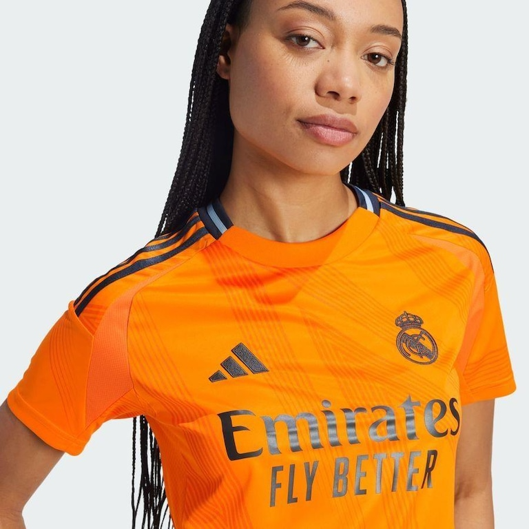 CAMISA FEMININA REAL MADRID RESERVA II 2024/25 LARANJA