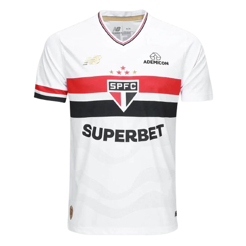 CAMISA SÃO PAULO TITULAR I 2025/26 TORCEDOR BRANCA