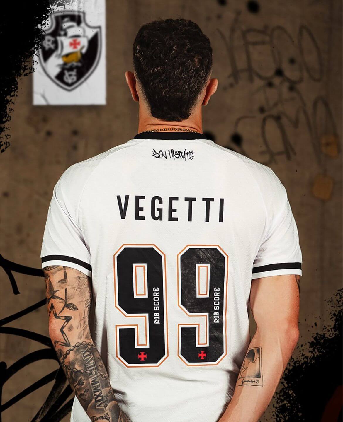 CAMISA VASCO RESERVA 2025/26 BRANCA MASCULINA TORCEDOR