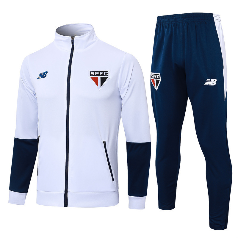 AGASALHO SÃO PAULO 2024/25 BRANCO ZIPER TOTAL