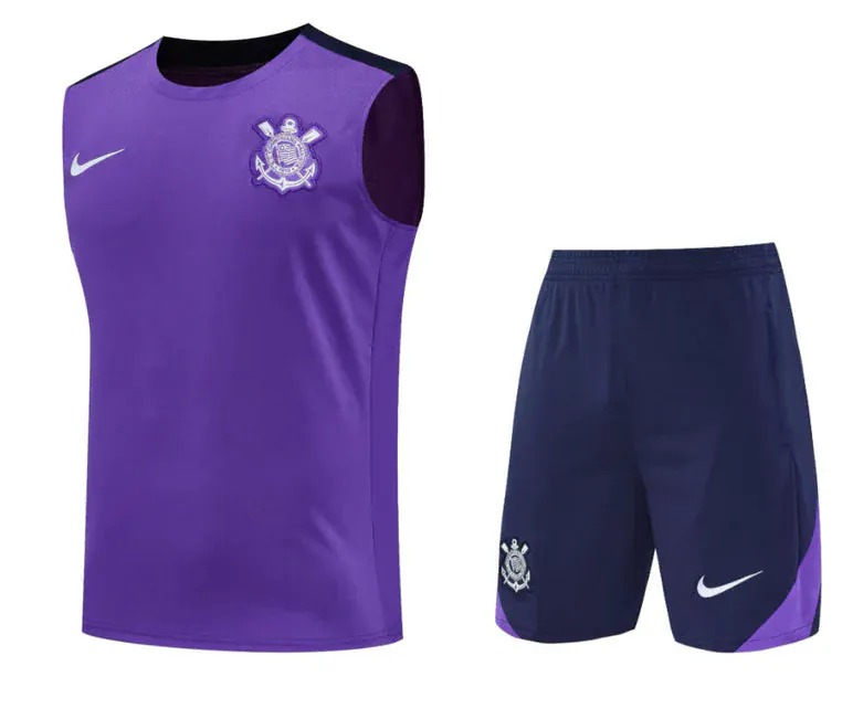 CONJUNTO TIMAO TREINO 2025/26 ROXA MASCULINA PRONTA ENTREGA