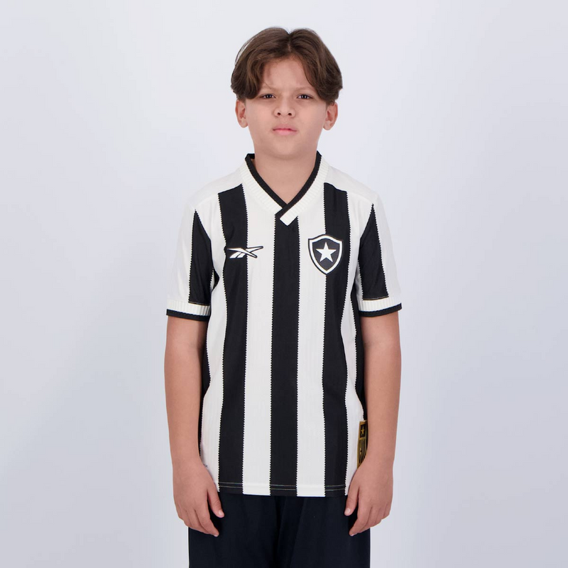 conjunto_infantil_botafogo_2024-25_listrado_rebook_lançamento_tiquinho_original_criança_botafogo_criança