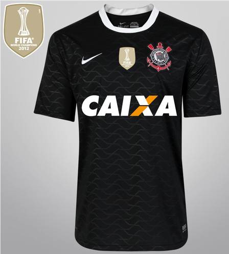 Camisa Retrô Timao  2012/13 RESERVA PRETA CAIXA