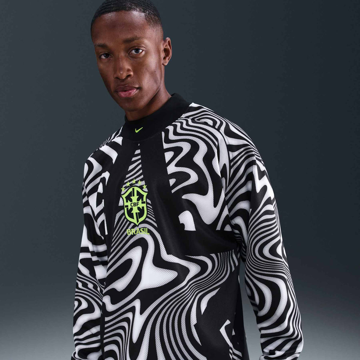 CAMISA SEL. BR GOLEIRO MANGA LONGA  2026 TORCEDOR MASCULINO COPA DO MUNDO