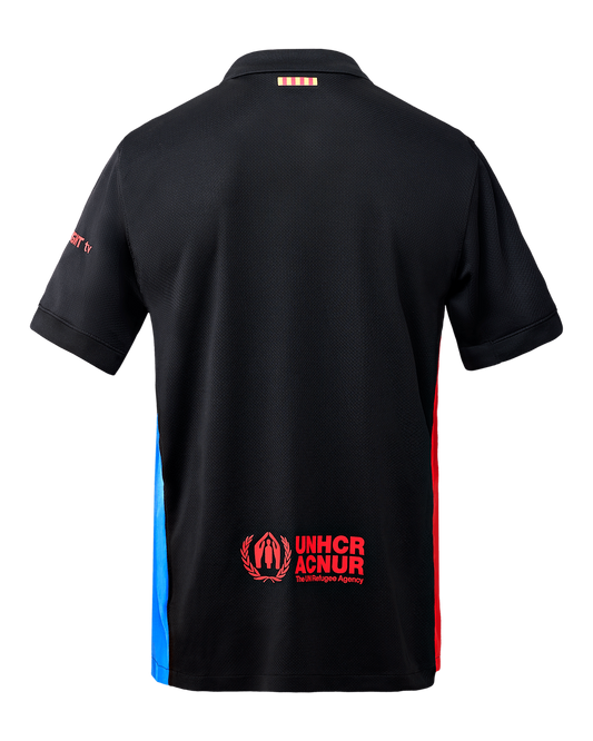 CAMISA TRAVIS SCOTT X BARCELONA 2024 PRETA CACTUS JACK JOGADOR