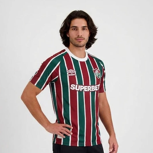 CAMISA MASCULINA FLUMINENSE I TITULAR 2025/26 PRONTA ENTREGA