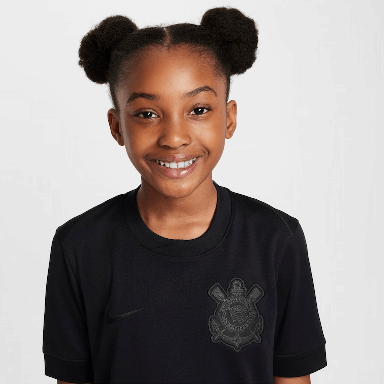 CONJUNTO INFANTIL TIMAO II AWAY 2024/25 PRETO