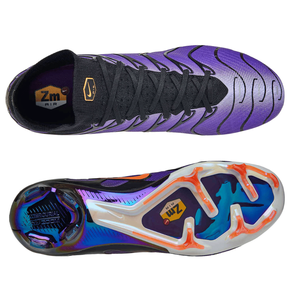 Chuteira de Campo Nike Zoom Mercurial Superfly 9 Elite FG Air Max Plus TN