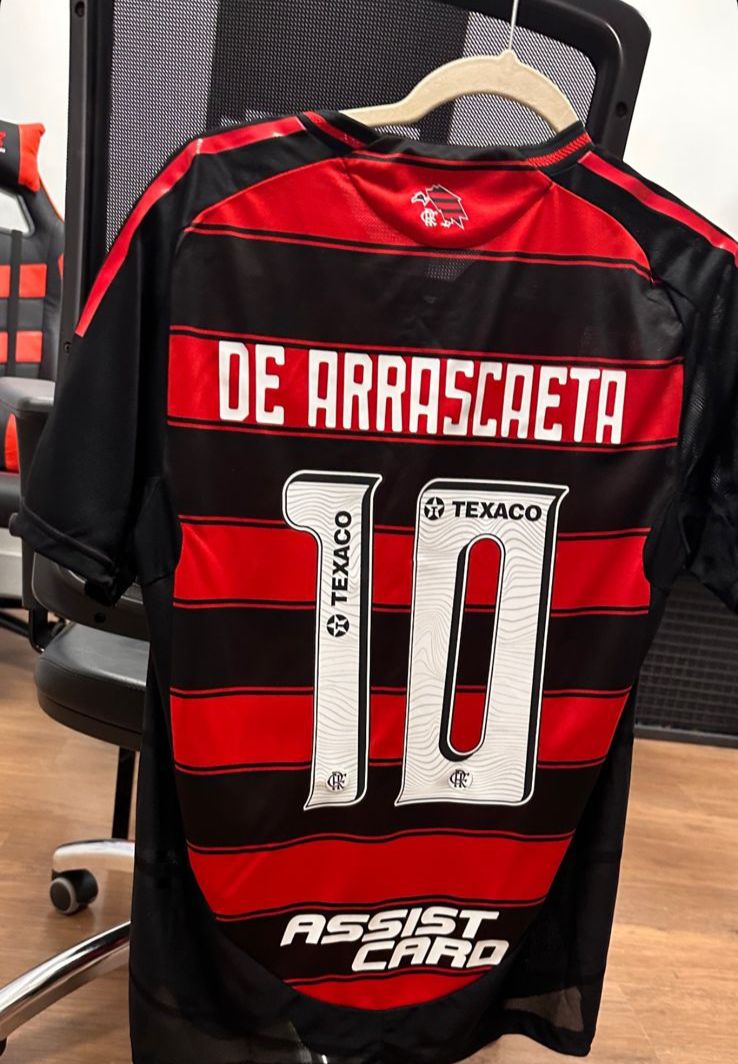 PRÉ VENDA CAMISA FLAMENGO HOME I 2025/26 TORCEDOR RUBRO NEGRA