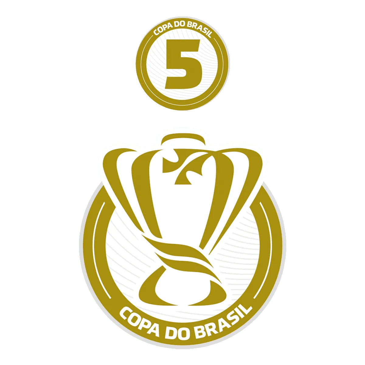 Patch Participação Copa do Brasil + 5 Títulos