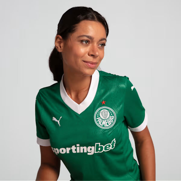 CAMISA FEMININA VERDÃO TITULAR I 2024/25 PRONTA ENTREGA