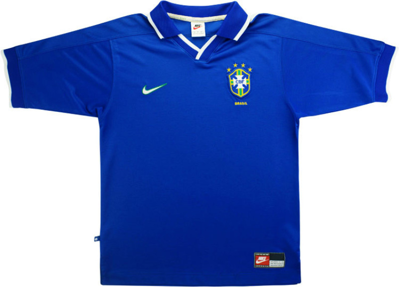 CAMISA RETRÔ BRASIL AWAY 1997
