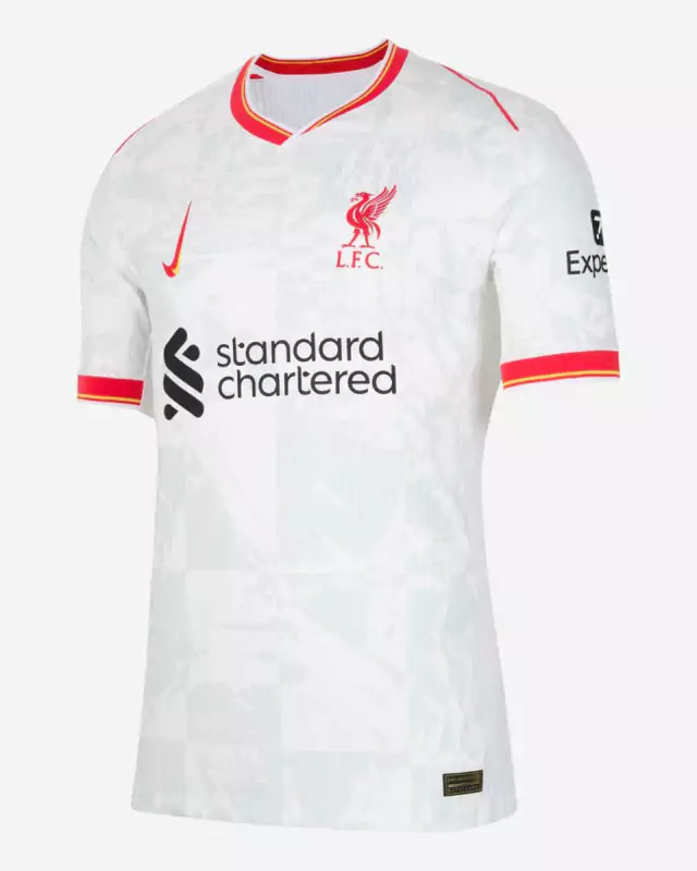 CAMISA LIVERPOOL III TERCEIRA 2024/25 BRANCA TORCEDOR