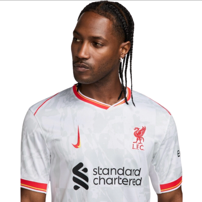 CAMISA LIVERPOOL III TERCEIRA 2024/25 BRANCA TORCEDOR