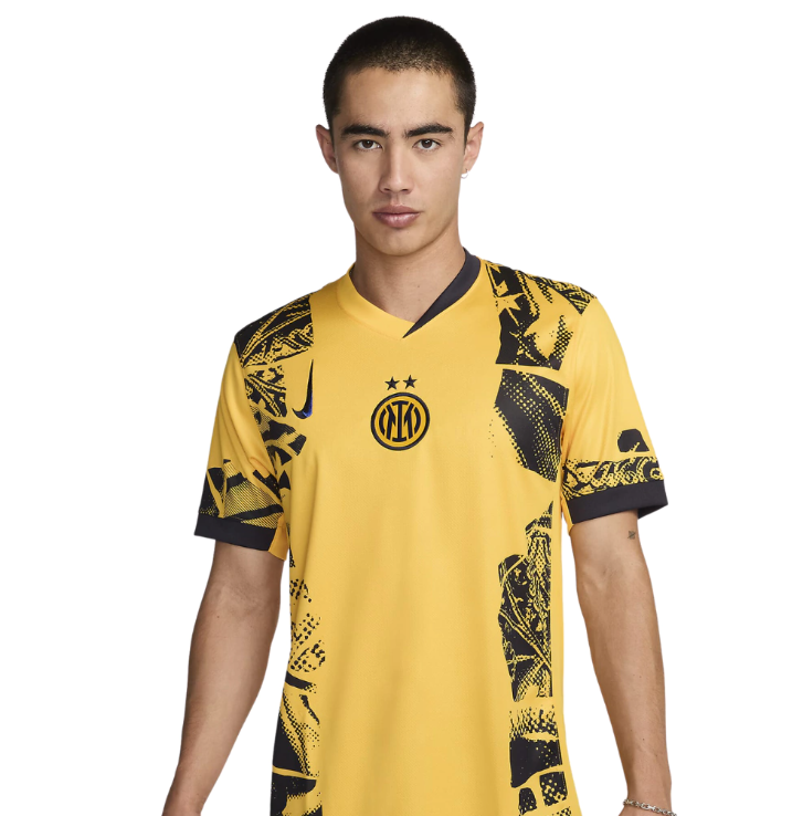 CAMISA INTER DE MILÃO III TERCEIRA 2024/25 TORCEDOR AMARELA