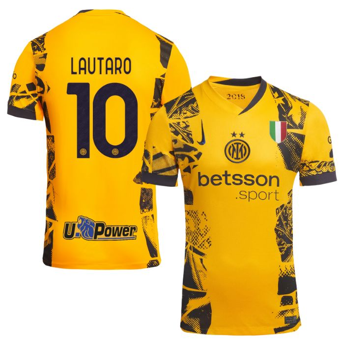 CAMISA INTER DE MILÃO III TERCEIRA 2024/25 TORCEDOR AMARELA