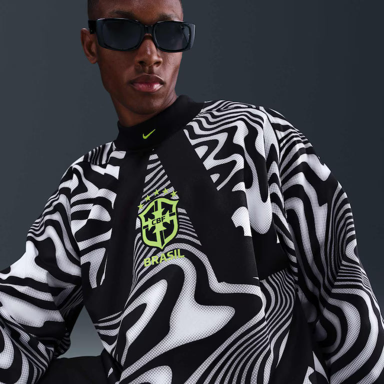 CAMISA SEL. BR GOLEIRO MANGA LONGA  2026 TORCEDOR MASCULINO COPA DO MUNDO