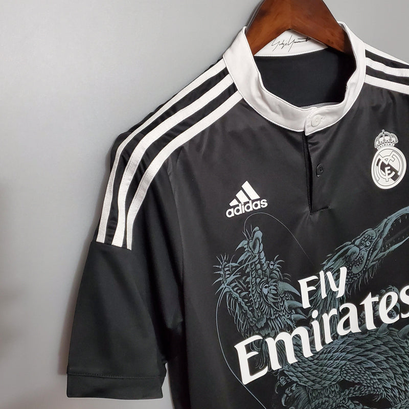 camisa-real-madrid-HOME-torcedor-masculina-2014/15-bwin-cr7-preta-dragão-adidas-RETRO