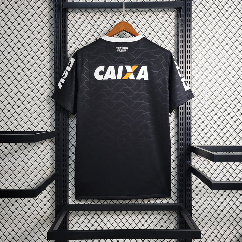 Camisa Retrô Corinthians 2012/13 RESERVA PRETA CAIXA