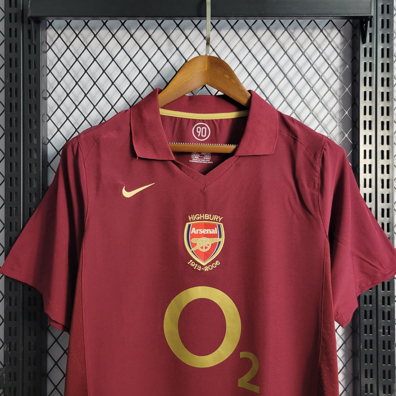 Camisa Retrô Arsenal 2005/06 Home