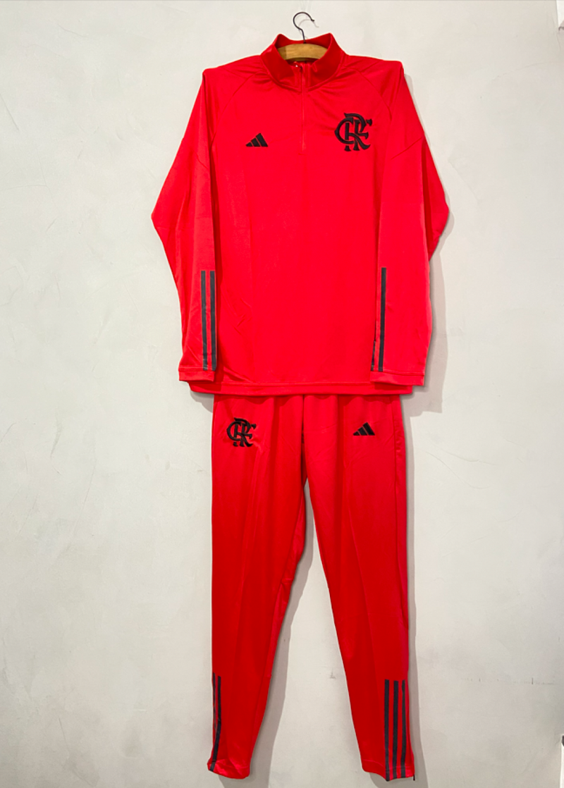 AGASALHO FLAMENGO TREINO 2023/24 VERMELHO PRONTA ENTREGA