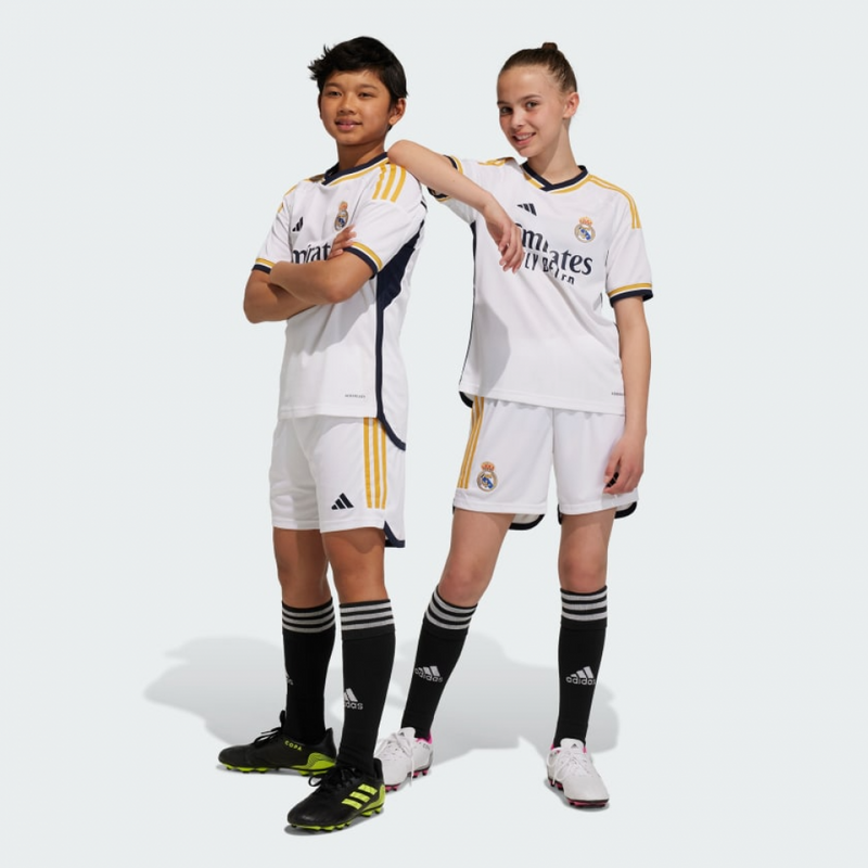 camisa-real-madrid-HOME-torcedor-INFANTIL-2023/24-COMJUNTOINFANTIL-branca-adidas